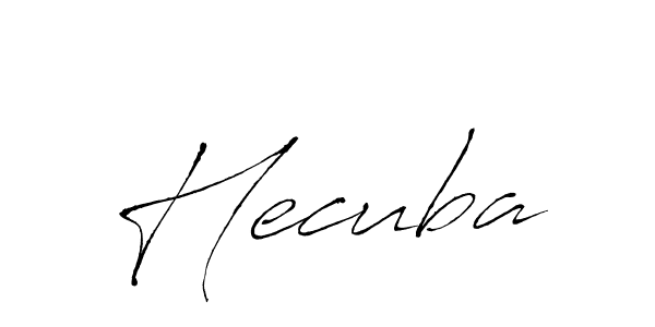 Antro_Vectra is a professional signature style that is perfect for those who want to add a touch of class to their signature. It is also a great choice for those who want to make their signature more unique. Get Hecuba name to fancy signature for free. Hecuba signature style 6 images and pictures png