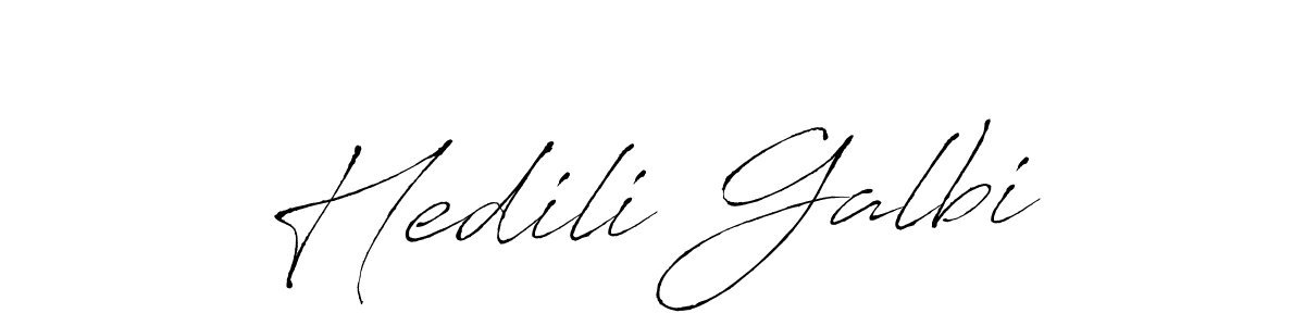 Make a beautiful signature design for name Hedili Galbi. With this signature (Antro_Vectra) style, you can create a handwritten signature for free. Hedili Galbi signature style 6 images and pictures png