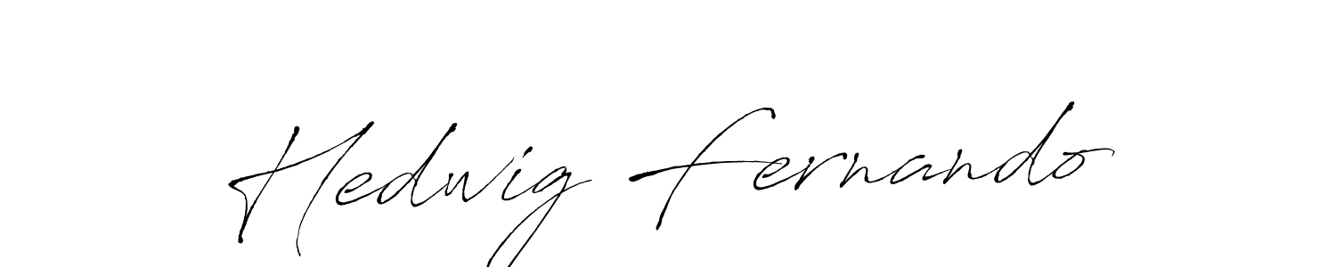 Hedwig Fernando stylish signature style. Best Handwritten Sign (Antro_Vectra) for my name. Handwritten Signature Collection Ideas for my name Hedwig Fernando. Hedwig Fernando signature style 6 images and pictures png