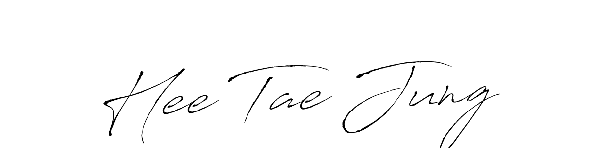 Use a signature maker to create a handwritten signature online. With this signature software, you can design (Antro_Vectra) your own signature for name Hee Tae Jung. Hee Tae Jung signature style 6 images and pictures png