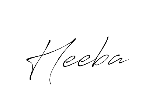 Heeba stylish signature style. Best Handwritten Sign (Antro_Vectra) for my name. Handwritten Signature Collection Ideas for my name Heeba. Heeba signature style 6 images and pictures png