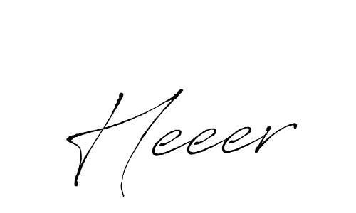 How to make Heeer signature? Antro_Vectra is a professional autograph style. Create handwritten signature for Heeer name. Heeer signature style 6 images and pictures png