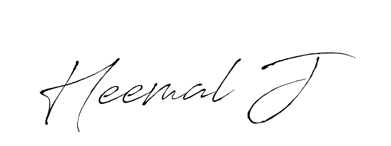 Use a signature maker to create a handwritten signature online. With this signature software, you can design (Antro_Vectra) your own signature for name Heemal J. Heemal J signature style 6 images and pictures png