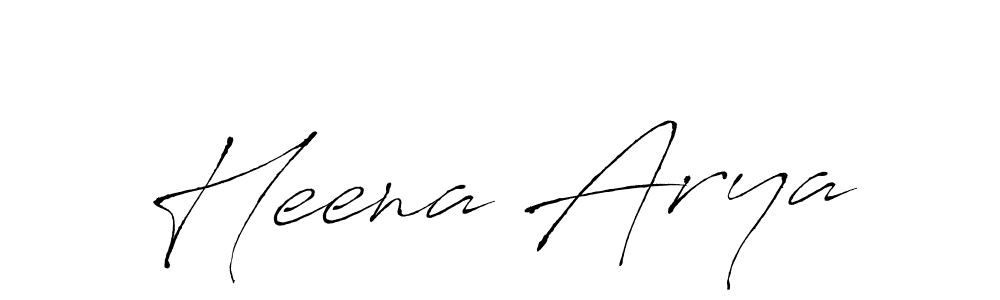 Also we have Heena Arya name is the best signature style. Create professional handwritten signature collection using Antro_Vectra autograph style. Heena Arya signature style 6 images and pictures png