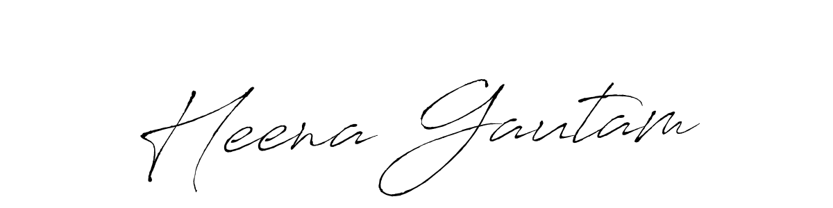 It looks lik you need a new signature style for name Heena Gautam. Design unique handwritten (Antro_Vectra) signature with our free signature maker in just a few clicks. Heena Gautam signature style 6 images and pictures png