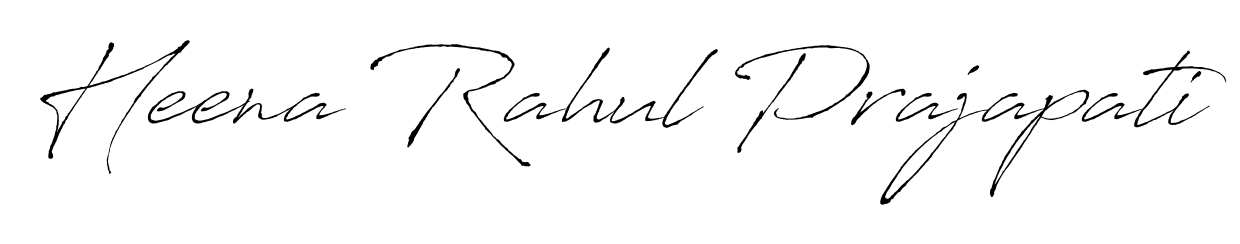 Antro_Vectra is a professional signature style that is perfect for those who want to add a touch of class to their signature. Get Heena Rahul Prajapati name fancy signature for free. Heena Rahul Prajapati signature style 6 images and pictures png