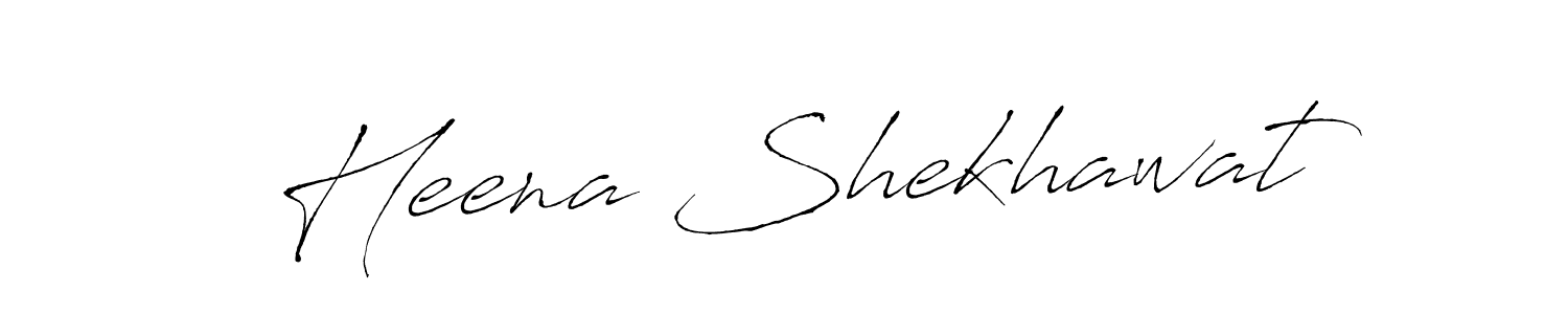 Design your own signature with our free online signature maker. With this signature software, you can create a handwritten (Antro_Vectra) signature for name Heena Shekhawat. Heena Shekhawat signature style 6 images and pictures png