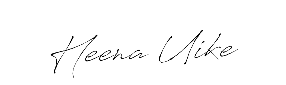 Similarly Antro_Vectra is the best handwritten signature design. Signature creator online .You can use it as an online autograph creator for name Heena Uike. Heena Uike signature style 6 images and pictures png