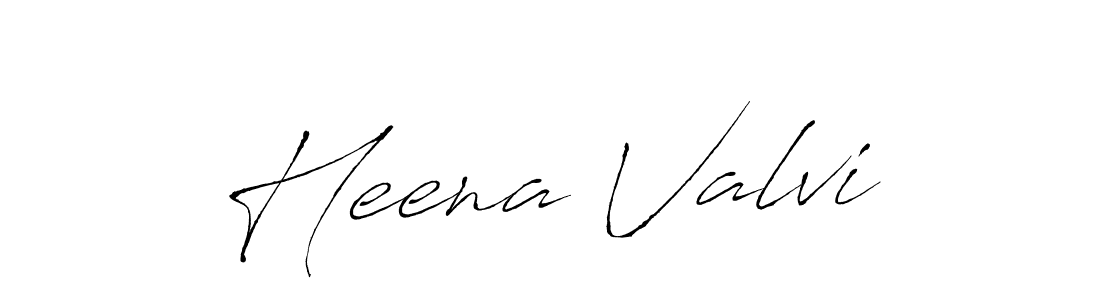 Antro_Vectra is a professional signature style that is perfect for those who want to add a touch of class to their signature. It is also a great choice for those who want to make their signature more unique. Get Heena Valvi name to fancy signature for free. Heena Valvi signature style 6 images and pictures png