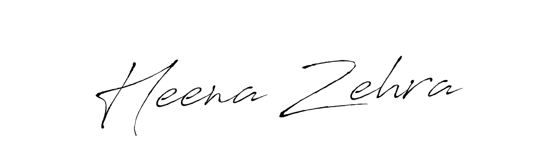 Heena Zehra stylish signature style. Best Handwritten Sign (Antro_Vectra) for my name. Handwritten Signature Collection Ideas for my name Heena Zehra. Heena Zehra signature style 6 images and pictures png