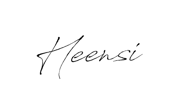 Make a beautiful signature design for name Heensi. With this signature (Antro_Vectra) style, you can create a handwritten signature for free. Heensi signature style 6 images and pictures png