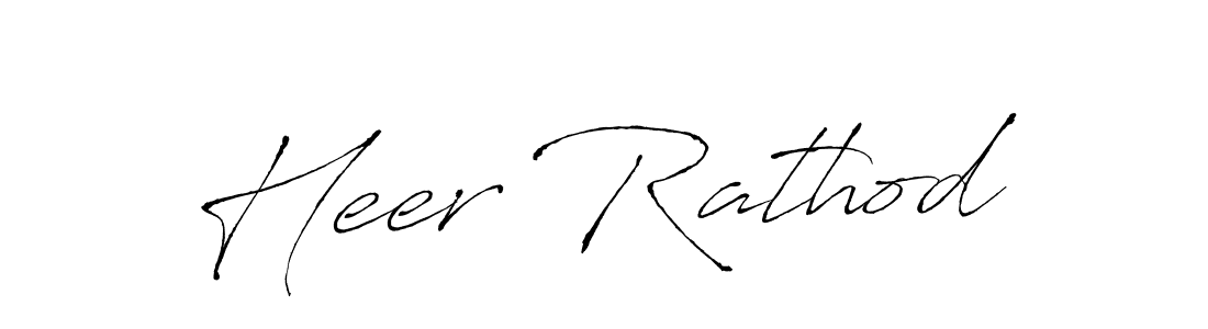 Use a signature maker to create a handwritten signature online. With this signature software, you can design (Antro_Vectra) your own signature for name Heer Rathod. Heer Rathod signature style 6 images and pictures png