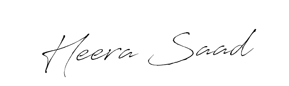 if you are searching for the best signature style for your name Heera Saad. so please give up your signature search. here we have designed multiple signature styles  using Antro_Vectra. Heera Saad signature style 6 images and pictures png