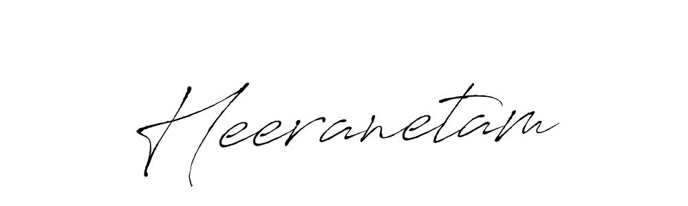 How to make Heeranetam signature? Antro_Vectra is a professional autograph style. Create handwritten signature for Heeranetam name. Heeranetam signature style 6 images and pictures png