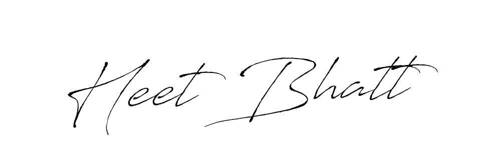 It looks lik you need a new signature style for name Heet Bhatt. Design unique handwritten (Antro_Vectra) signature with our free signature maker in just a few clicks. Heet Bhatt signature style 6 images and pictures png