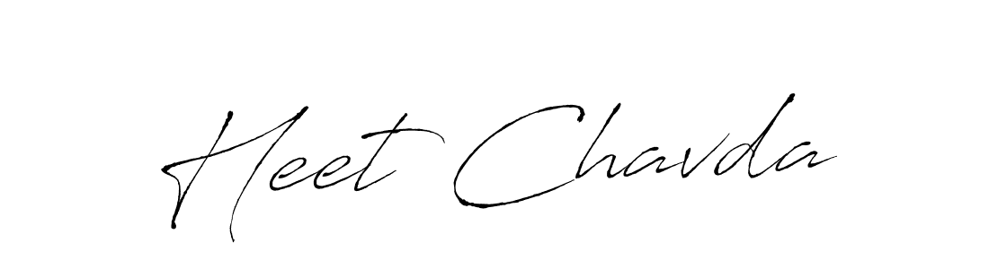 Use a signature maker to create a handwritten signature online. With this signature software, you can design (Antro_Vectra) your own signature for name Heet Chavda. Heet Chavda signature style 6 images and pictures png