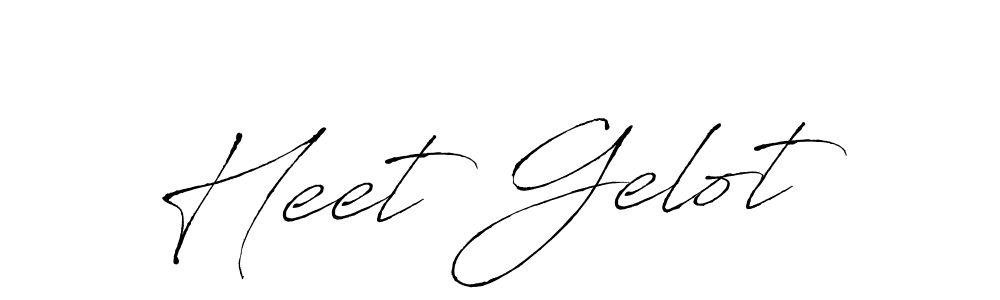 How to make Heet Gelot name signature. Use Antro_Vectra style for creating short signs online. This is the latest handwritten sign. Heet Gelot signature style 6 images and pictures png