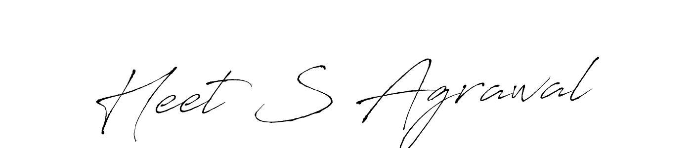 Make a beautiful signature design for name Heet S Agrawal. Use this online signature maker to create a handwritten signature for free. Heet S Agrawal signature style 6 images and pictures png