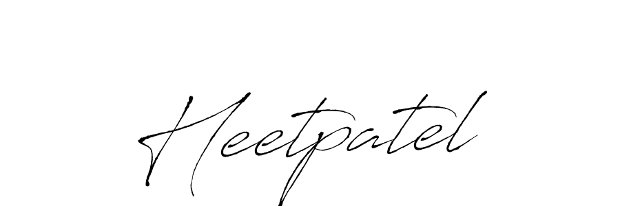 Similarly Antro_Vectra is the best handwritten signature design. Signature creator online .You can use it as an online autograph creator for name Heetpatel. Heetpatel signature style 6 images and pictures png