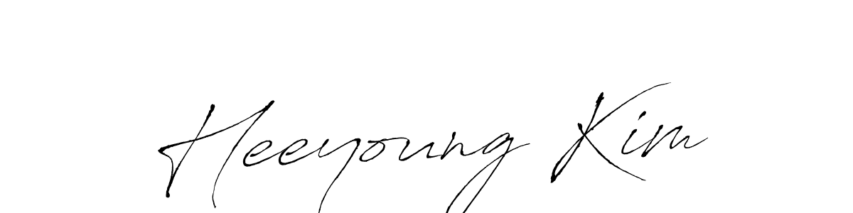 Also You can easily find your signature by using the search form. We will create Heeyoung Kim name handwritten signature images for you free of cost using Antro_Vectra sign style. Heeyoung Kim signature style 6 images and pictures png