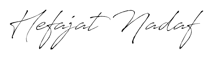 Create a personalized artistic stamp with Hefajat Nadaf in Antro_Vectra font. Perfect for visual artists, designers, and influencers. Hefajat Nadaf signature style 6 images and pictures png