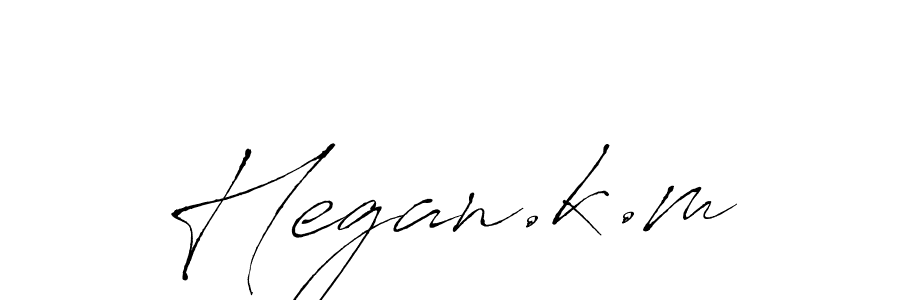 You should practise on your own different ways (Antro_Vectra) to write your name (Hegan.k.m) in signature. don't let someone else do it for you. Hegan.k.m signature style 6 images and pictures png