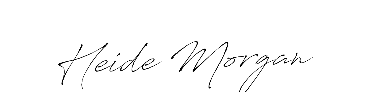 Use a signature maker to create a handwritten signature online. With this signature software, you can design (Antro_Vectra) your own signature for name Heide Morgan. Heide Morgan signature style 6 images and pictures png