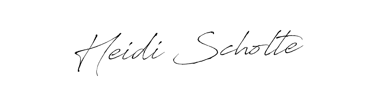 Also we have Heidi Scholte name is the best signature style. Create professional handwritten signature collection using Antro_Vectra autograph style. Heidi Scholte signature style 6 images and pictures png