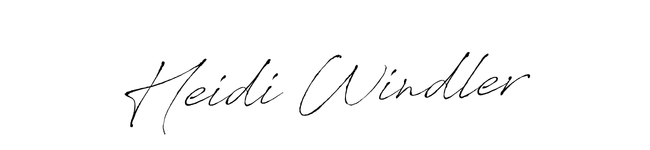 Design your own signature with our free online signature maker. With this signature software, you can create a handwritten (Antro_Vectra) signature for name Heidi Windler. Heidi Windler signature style 6 images and pictures png