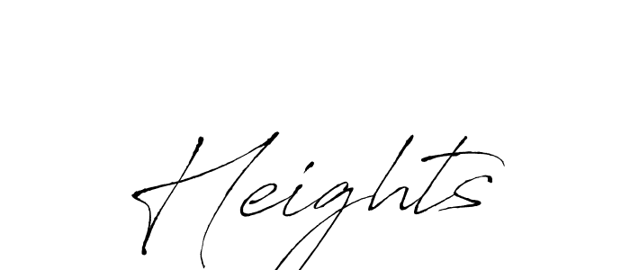 Heights stylish signature style. Best Handwritten Sign (Antro_Vectra) for my name. Handwritten Signature Collection Ideas for my name Heights. Heights signature style 6 images and pictures png