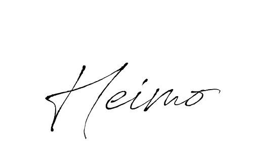 Design your own signature with our free online signature maker. With this signature software, you can create a handwritten (Antro_Vectra) signature for name Heimo. Heimo signature style 6 images and pictures png