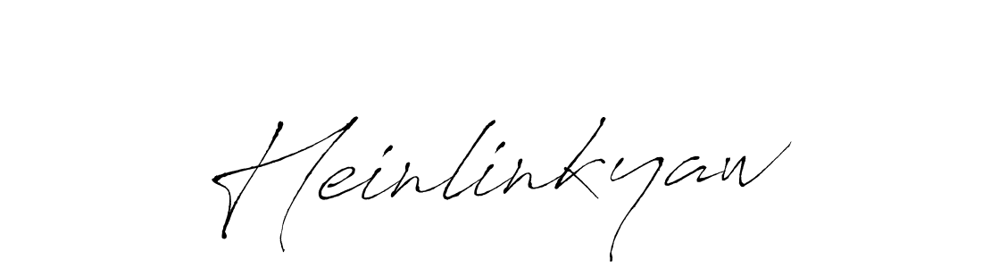 Heinlinkyaw stylish signature style. Best Handwritten Sign (Antro_Vectra) for my name. Handwritten Signature Collection Ideas for my name Heinlinkyaw. Heinlinkyaw signature style 6 images and pictures png