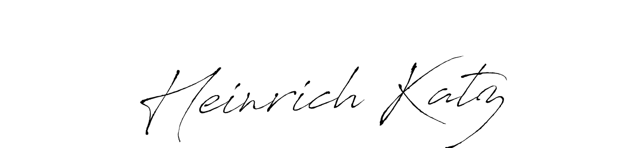 How to make Heinrich Katz name signature. Use Antro_Vectra style for creating short signs online. This is the latest handwritten sign. Heinrich Katz signature style 6 images and pictures png