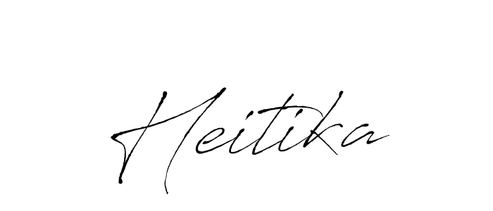 You can use this online signature creator to create a handwritten signature for the name Heitika. This is the best online autograph maker. Heitika signature style 6 images and pictures png