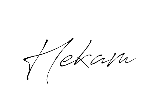 Also we have Hekam name is the best signature style. Create professional handwritten signature collection using Antro_Vectra autograph style. Hekam signature style 6 images and pictures png