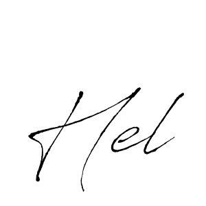 Create a beautiful signature design for name Hel. With this signature (Antro_Vectra) fonts, you can make a handwritten signature for free. Hel signature style 6 images and pictures png