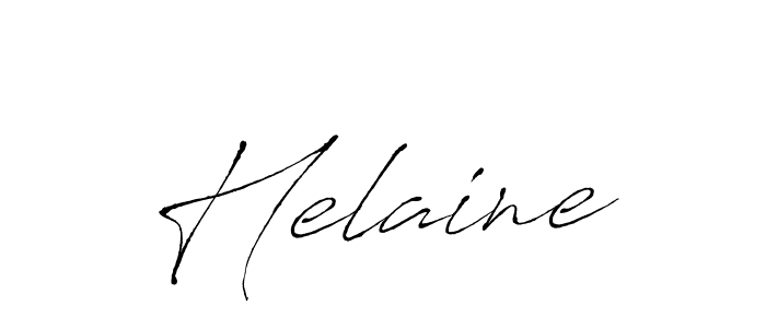 Use a signature maker to create a handwritten signature online. With this signature software, you can design (Antro_Vectra) your own signature for name Helaine. Helaine signature style 6 images and pictures png