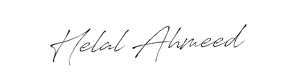 Create a beautiful signature design for name Helal Ahmeed. With this signature (Antro_Vectra) fonts, you can make a handwritten signature for free. Helal Ahmeed signature style 6 images and pictures png