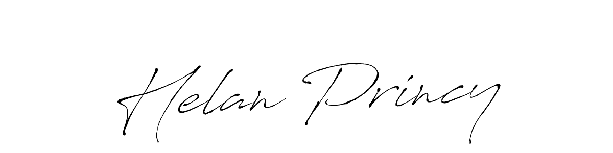 Helan Princy stylish signature style. Best Handwritten Sign (Antro_Vectra) for my name. Handwritten Signature Collection Ideas for my name Helan Princy. Helan Princy signature style 6 images and pictures png