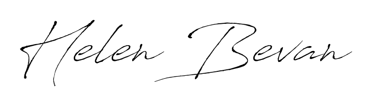 The Antro_Vectra lettering style adds unique flourish to name Helen Bevan. Stand out with a custom digital autograph made in seconds. Helen Bevan signature style 6 images and pictures png