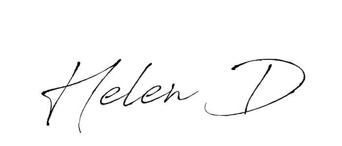 Create a beautiful signature design for name Helen D. With this signature (Antro_Vectra) fonts, you can make a handwritten signature for free. Helen D signature style 6 images and pictures png