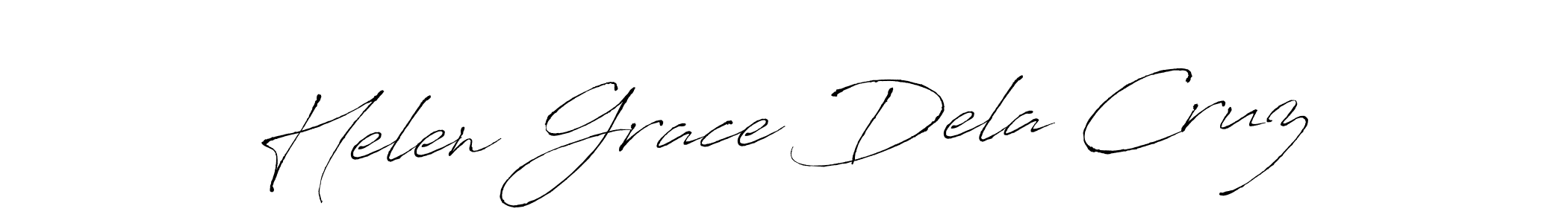 Make a beautiful signature design for name Helen Grace Dela Cruz. With this signature (Antro_Vectra) style, you can create a handwritten signature for free. Helen Grace Dela Cruz signature style 6 images and pictures png
