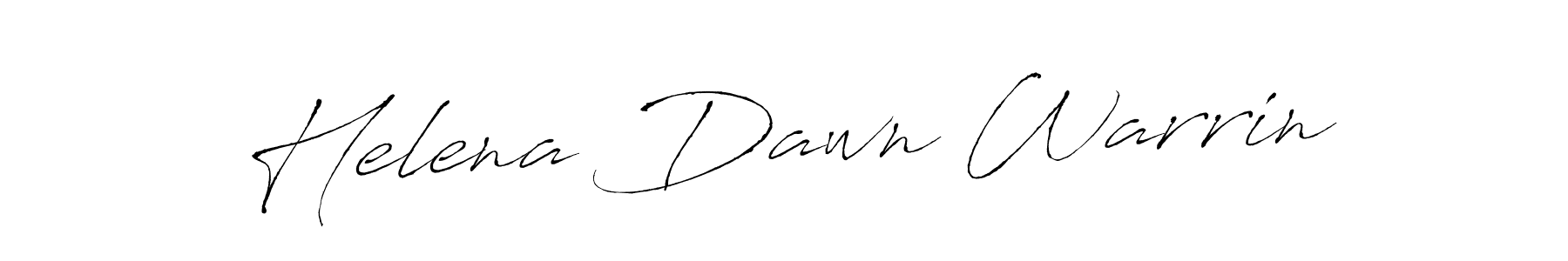 Design your own signature with our free online signature maker. With this signature software, you can create a handwritten (Antro_Vectra) signature for name Helena Dawn Warrin. Helena Dawn Warrin signature style 6 images and pictures png
