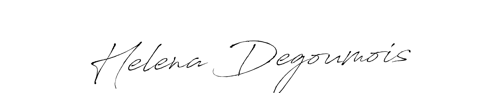 Helena Degoumois stylish signature style. Best Handwritten Sign (Antro_Vectra) for my name. Handwritten Signature Collection Ideas for my name Helena Degoumois. Helena Degoumois signature style 6 images and pictures png