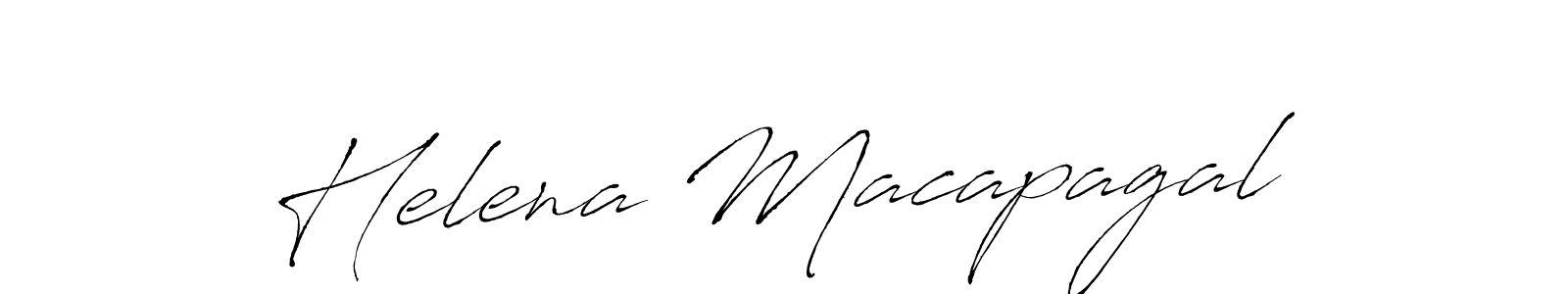 You should practise on your own different ways (Antro_Vectra) to write your name (Helena Macapagal) in signature. don't let someone else do it for you. Helena Macapagal signature style 6 images and pictures png