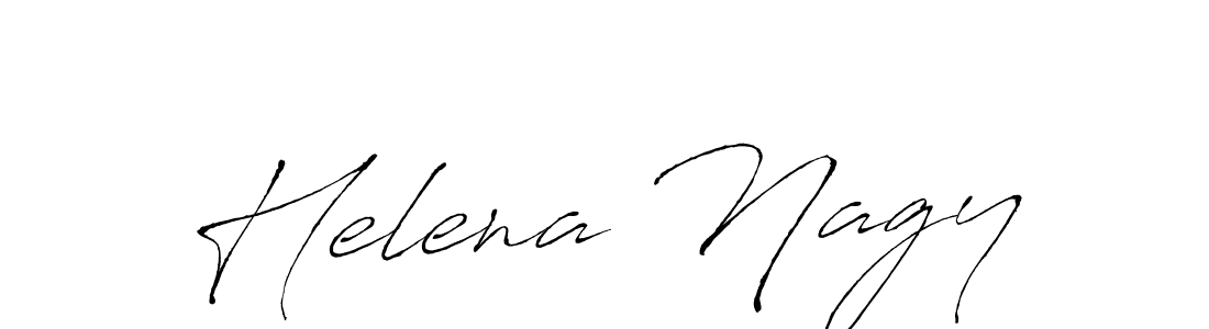 How to make Helena Nagy name signature. Use Antro_Vectra style for creating short signs online. This is the latest handwritten sign. Helena Nagy signature style 6 images and pictures png