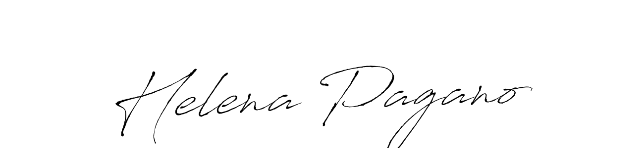 Design your own signature with our free online signature maker. With this signature software, you can create a handwritten (Antro_Vectra) signature for name Helena Pagano. Helena Pagano signature style 6 images and pictures png