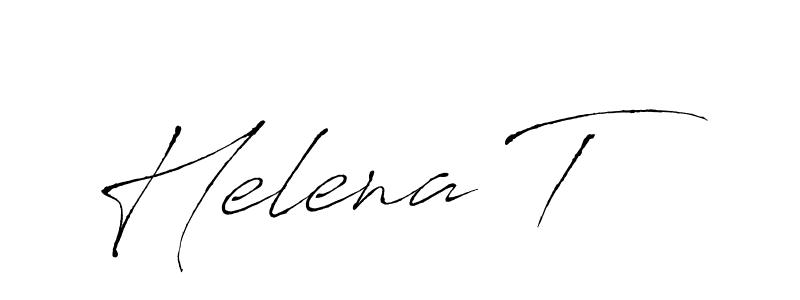 Antro_Vectra is a professional signature style that is perfect for those who want to add a touch of class to their signature. It is also a great choice for those who want to make their signature more unique. Get Helena T name to fancy signature for free. Helena T signature style 6 images and pictures png