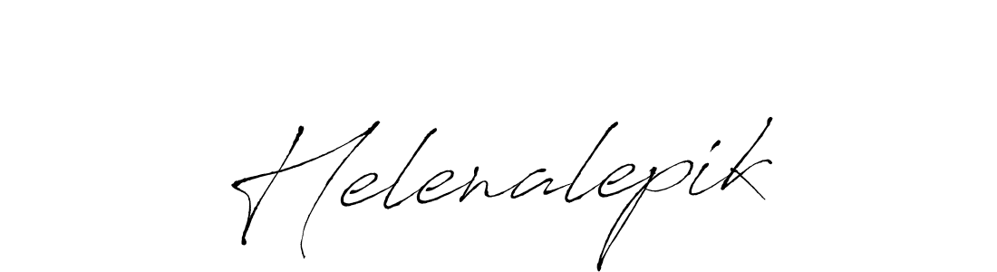 if you are searching for the best signature style for your name Helenalepik. so please give up your signature search. here we have designed multiple signature styles  using Antro_Vectra. Helenalepik signature style 6 images and pictures png