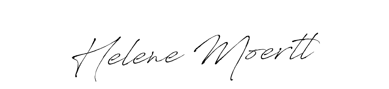 Create a beautiful signature design for name Helene Moertl. With this signature (Antro_Vectra) fonts, you can make a handwritten signature for free. Helene Moertl signature style 6 images and pictures png